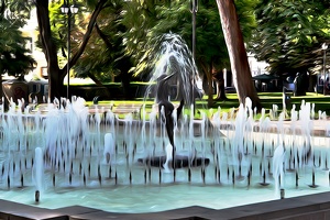 city garden fountain 2020.02 as dream