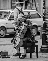 street musician 2024.05 dt bw