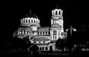 Alexander Nevsky night 2024.06 dt bw